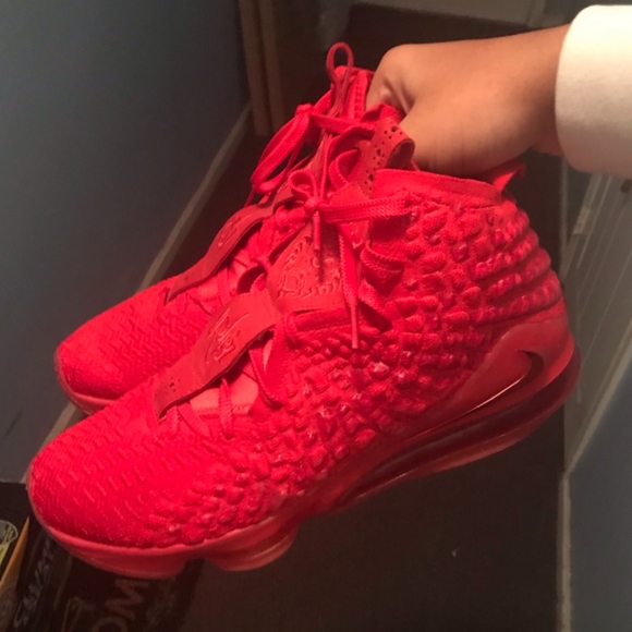 red lebron 17 size 13